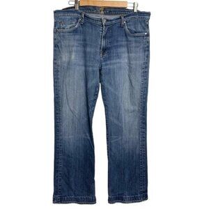 Men's 7 for All Mankind Bootcut Jeans Size 36‎ - Retro Boho Western Medium Wash